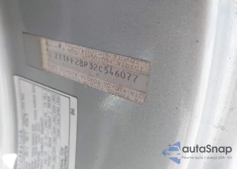 2002 Toyota Camry Solara Sle V6 из США, поврежденный, VIN 2T1FF28P32C546077